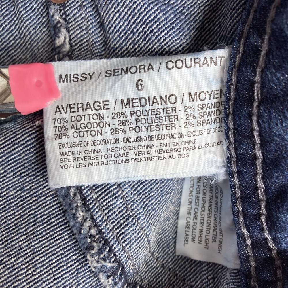 Bandolino Lania Ankle Cropped Embroidered Stretch Denim Jeans Womens 6 32 32x26 - Picture 6 of 12